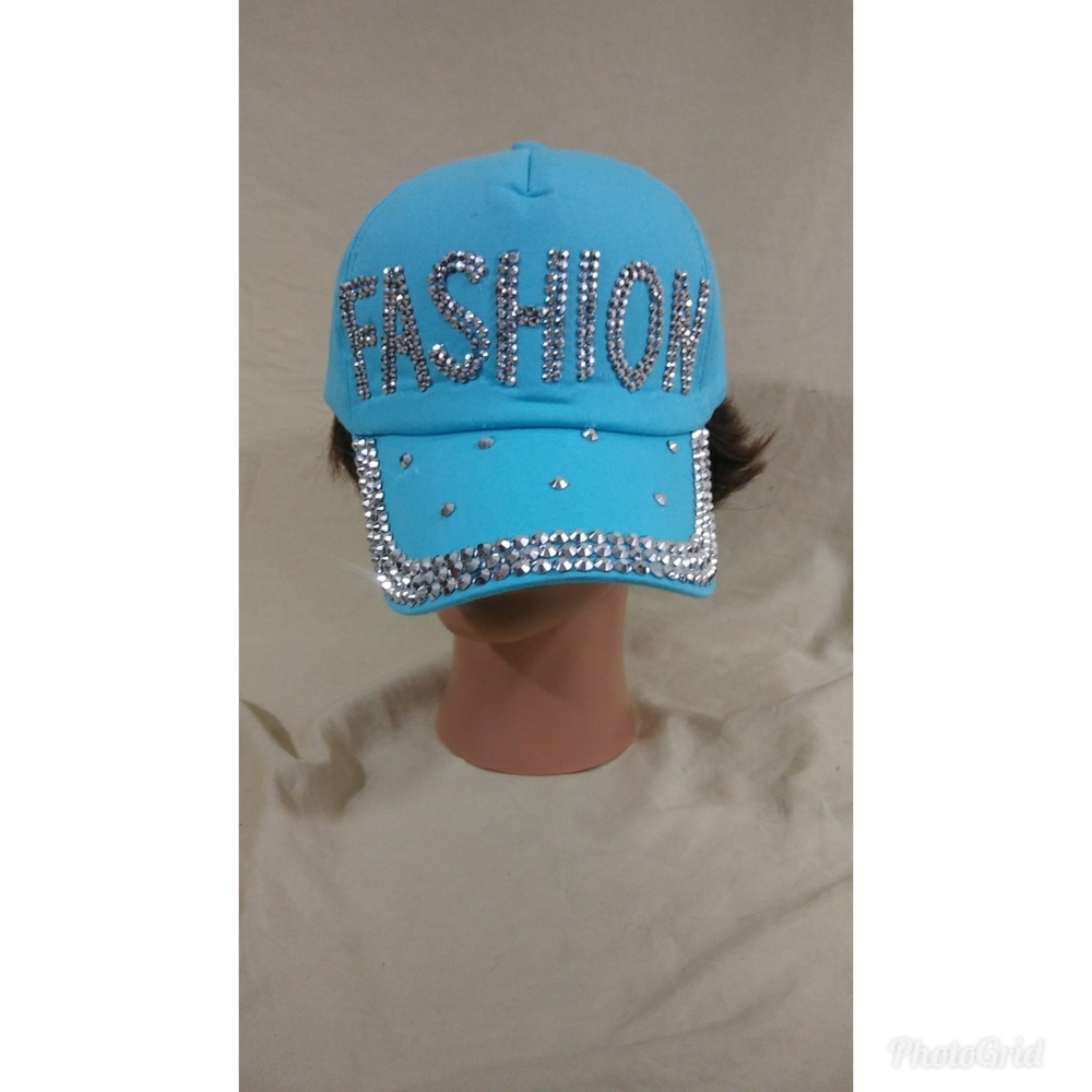 Women Bling Rhinestone Hat